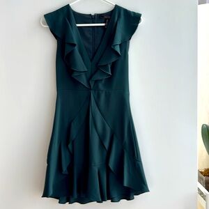 BCBG Maxzaria Deep Green Mini Dress